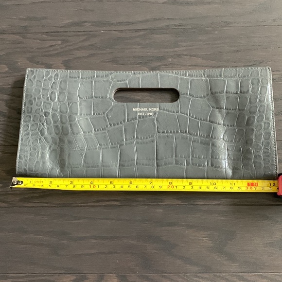 Michael Kors Gray Clutch/Shoulder Purse - Picture 8 of 10